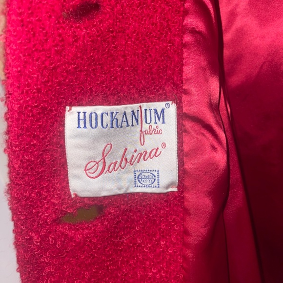 Beautiful vintage coat with fur collar hockanum fabric Sabrina stevens fabric - Picture 3 of 5